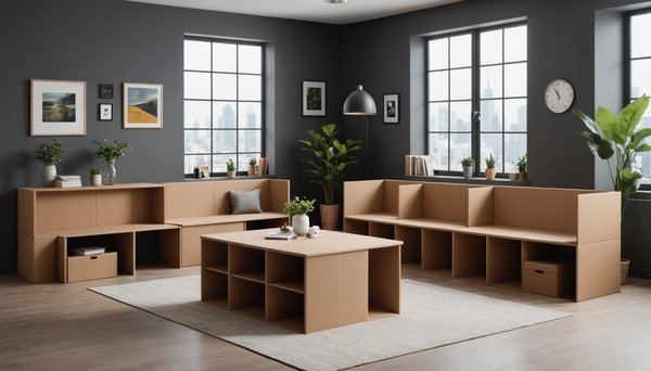 Top meubles en carton : solutions écoresponsables et sur mesure